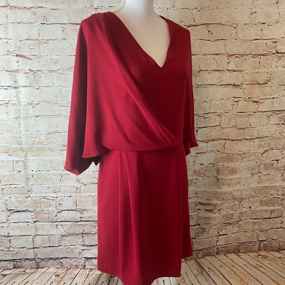 NWT Halston Heritage Drape Dolman A Line Dress - Picture 4 of 13